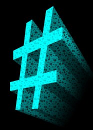 aqua-3d-hashtag-symbol-2